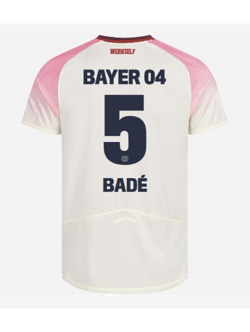 Bayer Leverkusen Loic Bade #5 Auswärtstrikot 2025-26 Kurzarm Bayer Leverkusen Loic Bade #5 Auswärtstrikot 2025-26 Kurzarm
